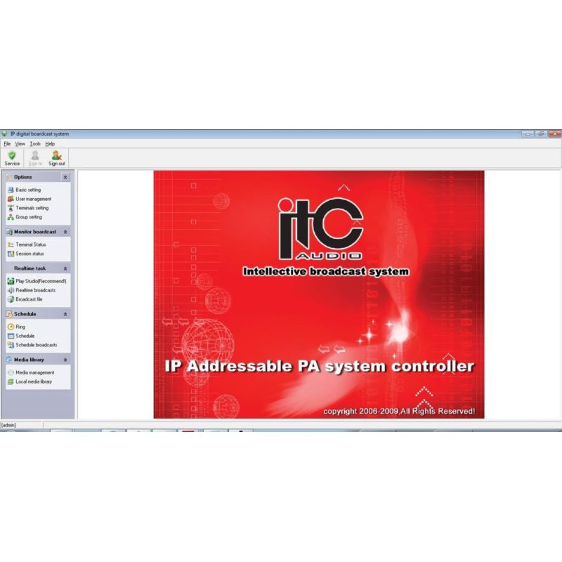 ITC Audio T-6700R oprogramowanie systemowe TCP/IP